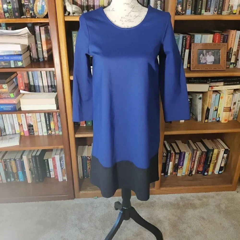 𝅺leota Color block stretch dress handmade nwt size m